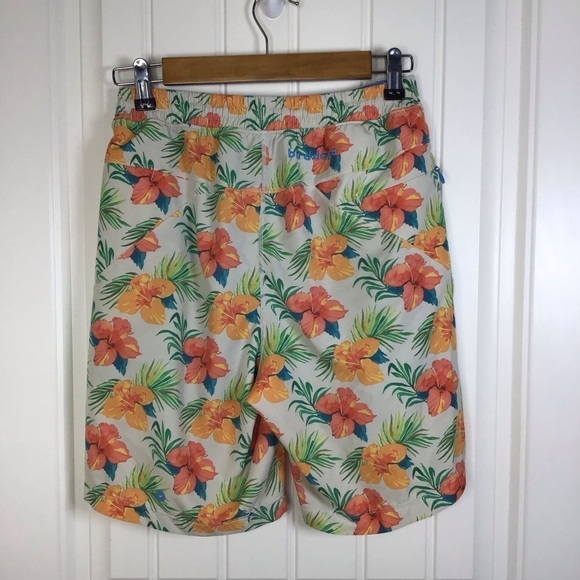 Birddogs Hawaiian Floral Print Gym Shorts Size Small Long. - Picture 5 of 8